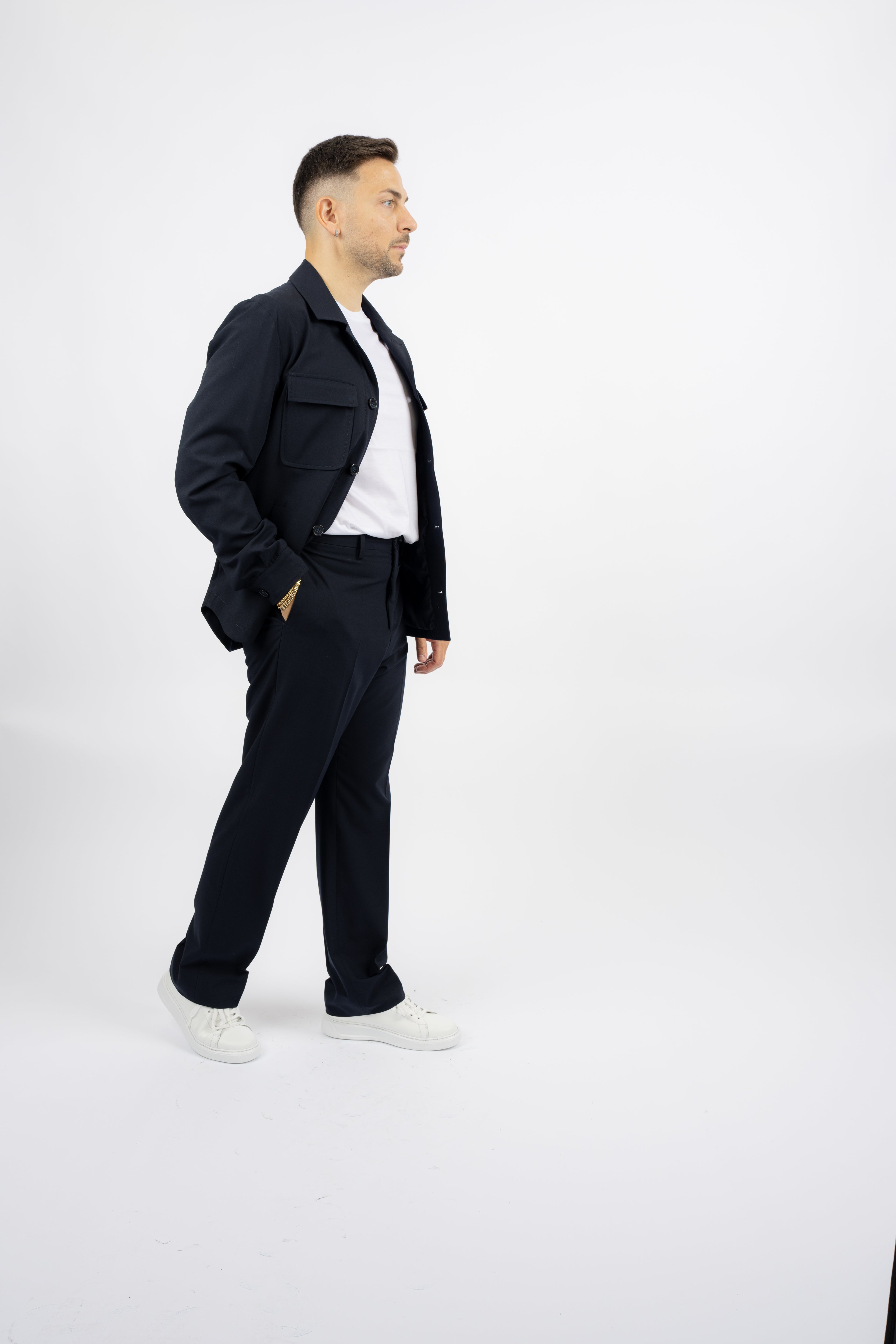 Abito Field Jacket Blu Dark