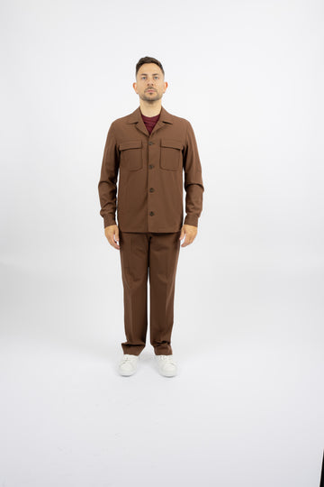 Abito Field Jacket Marrone