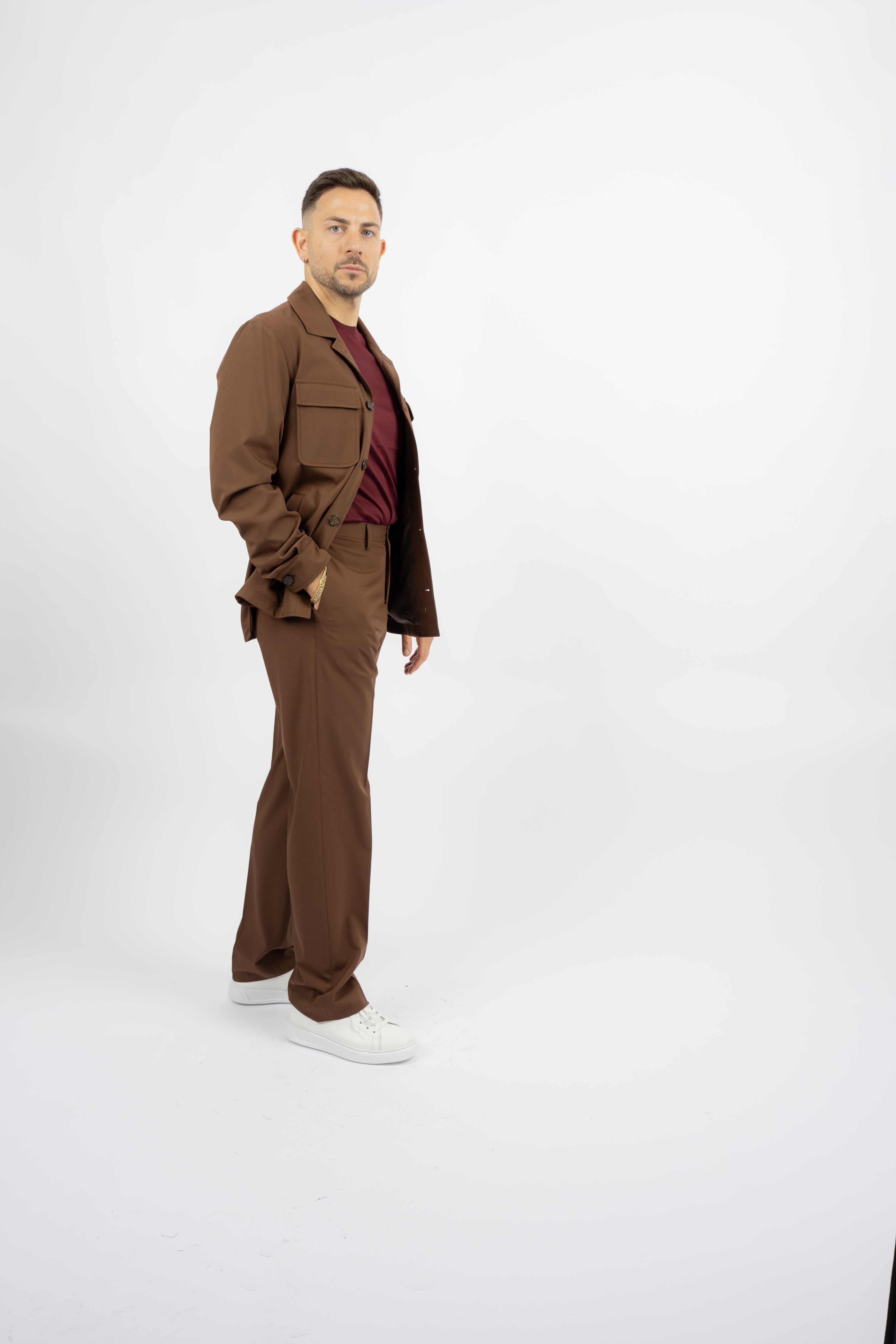 Abito Field Jacket Marrone