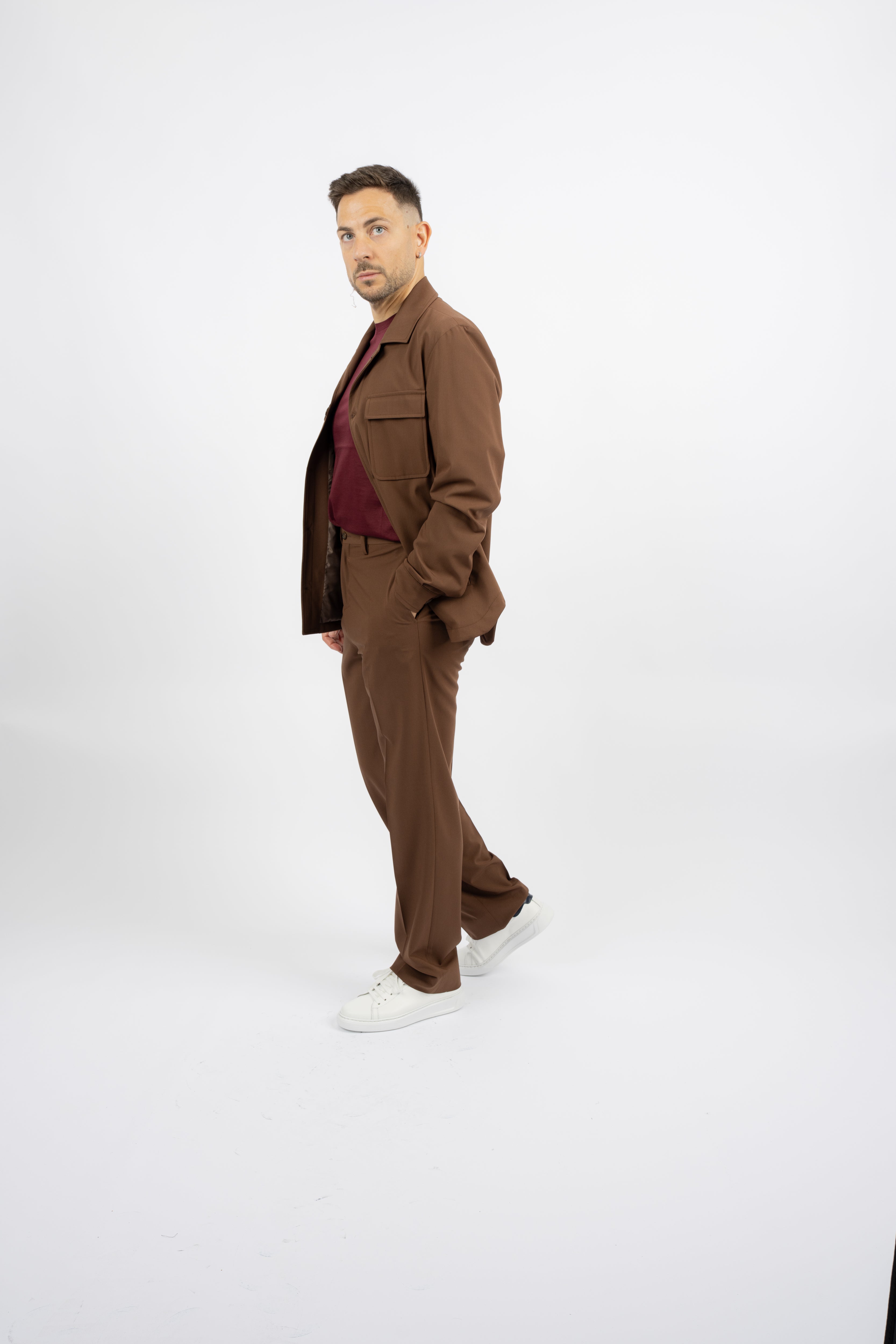 Abito Field Jacket Marrone