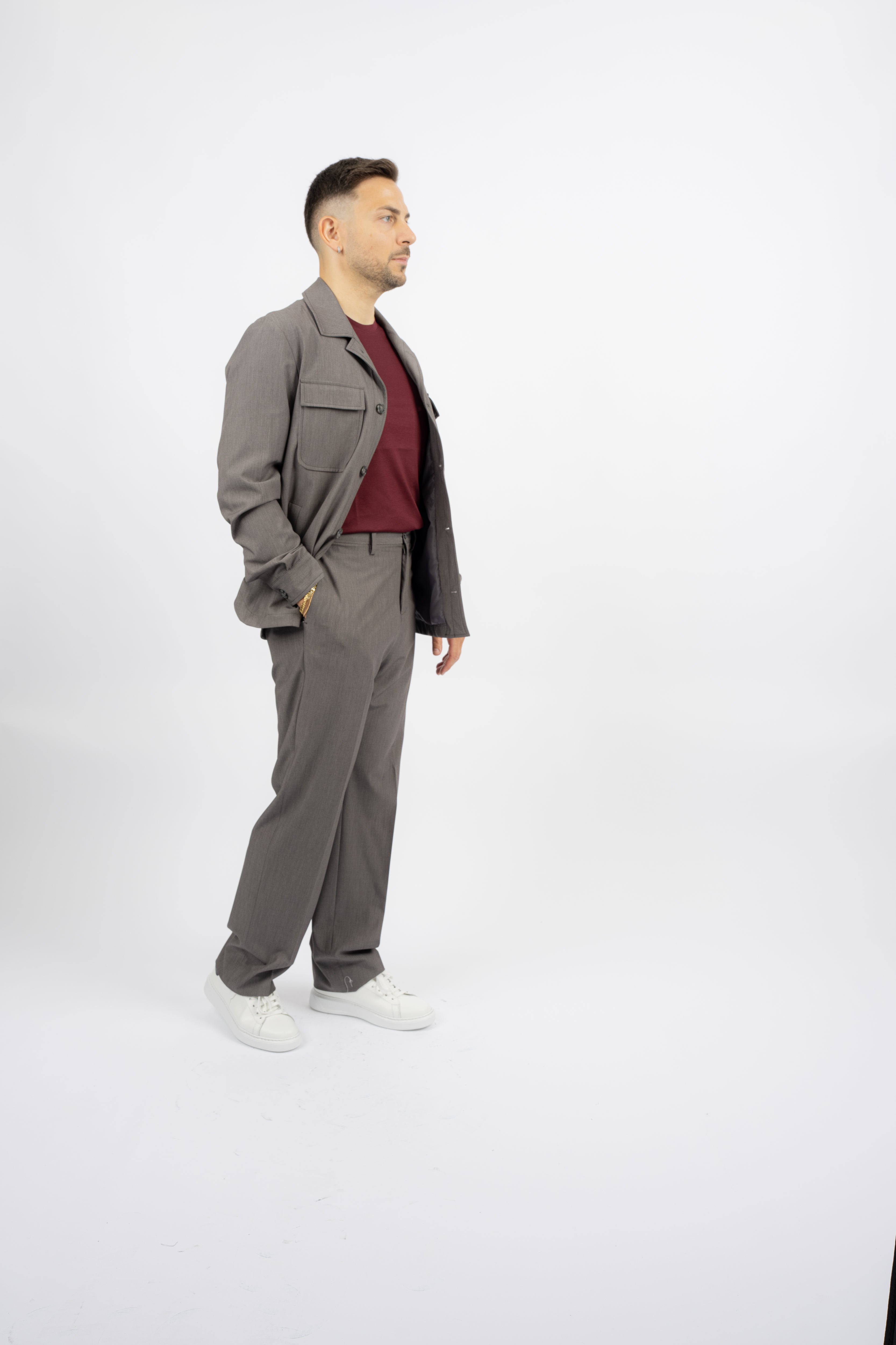 Abito Field Jacket Grigio