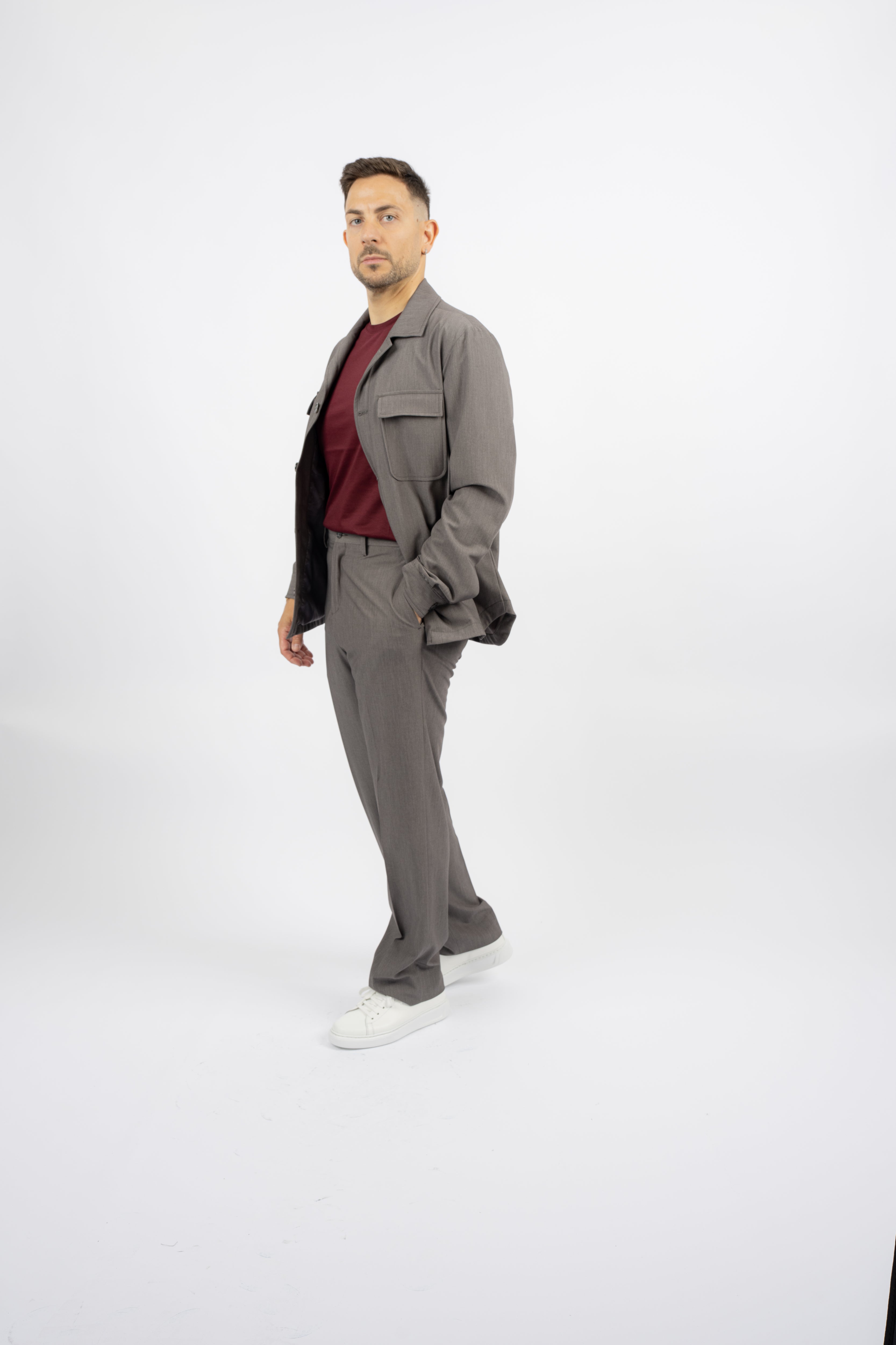 Abito Field Jacket Grigio