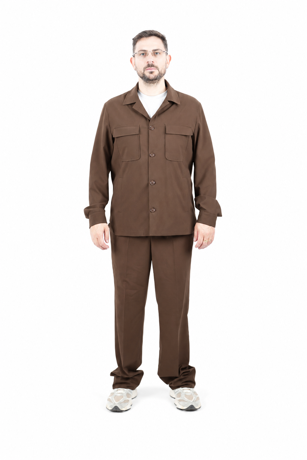 Abito Field Jacket Marrone