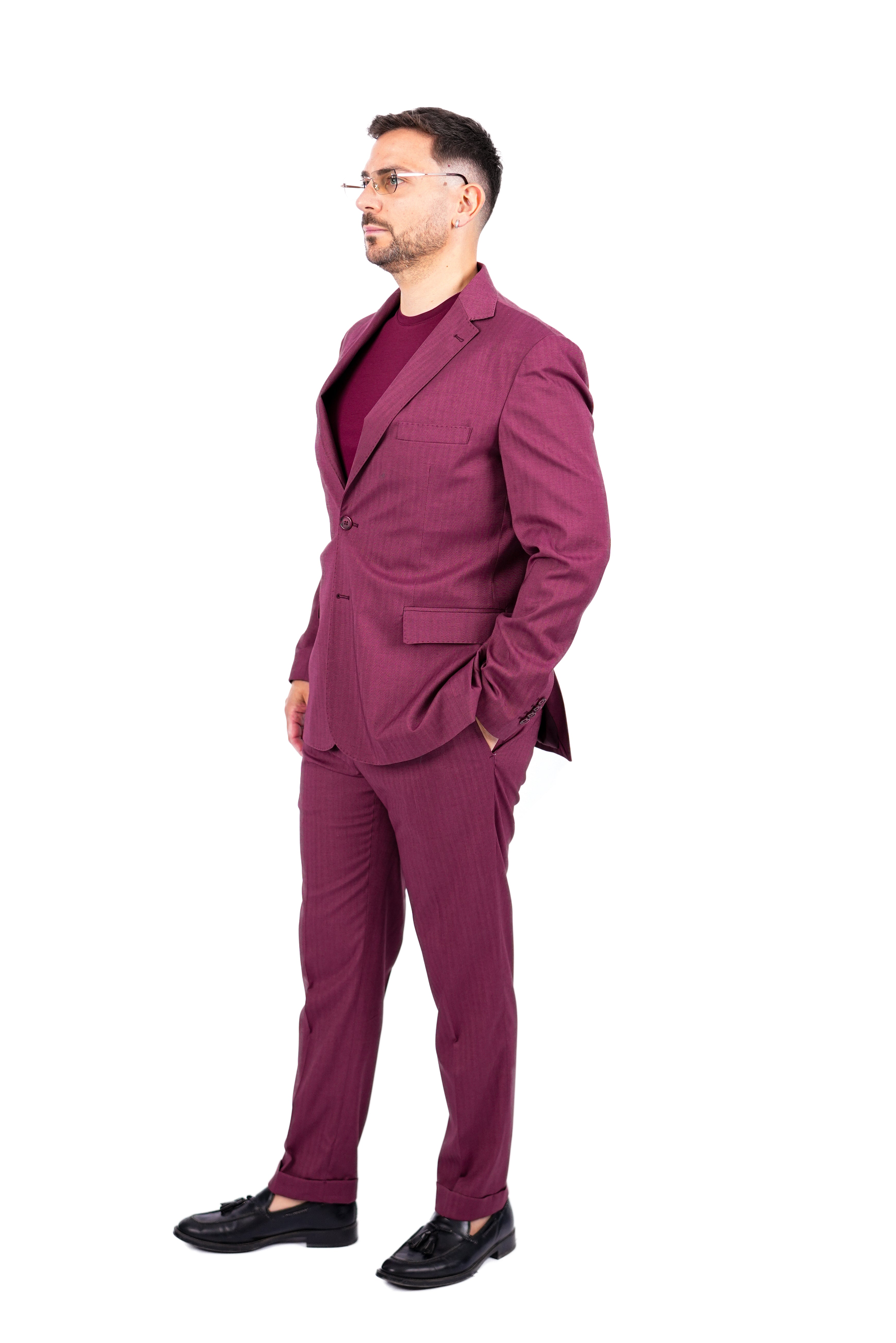 Abito monopetto Lux Bordeaux
