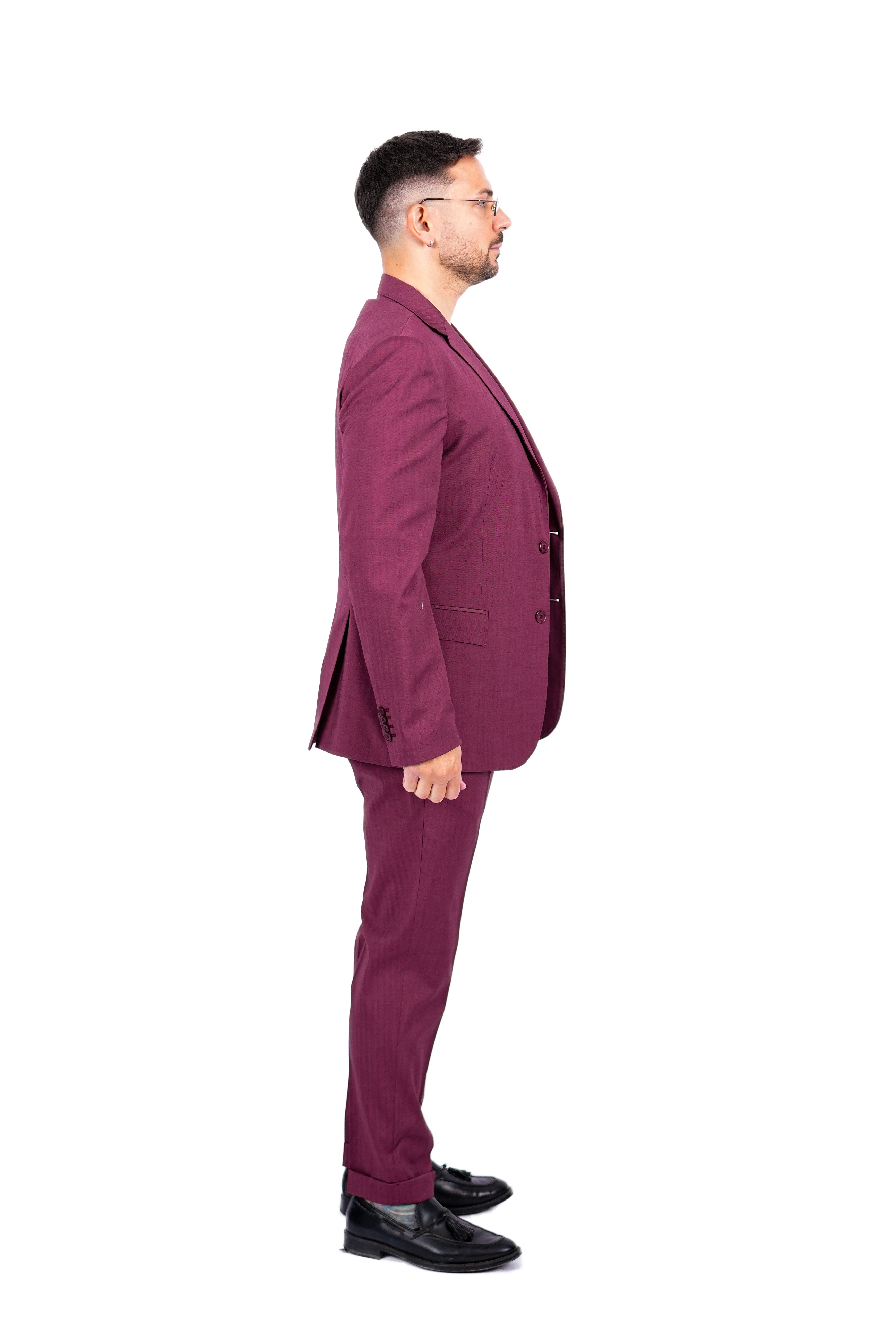 Abito monopetto Lux Bordeaux