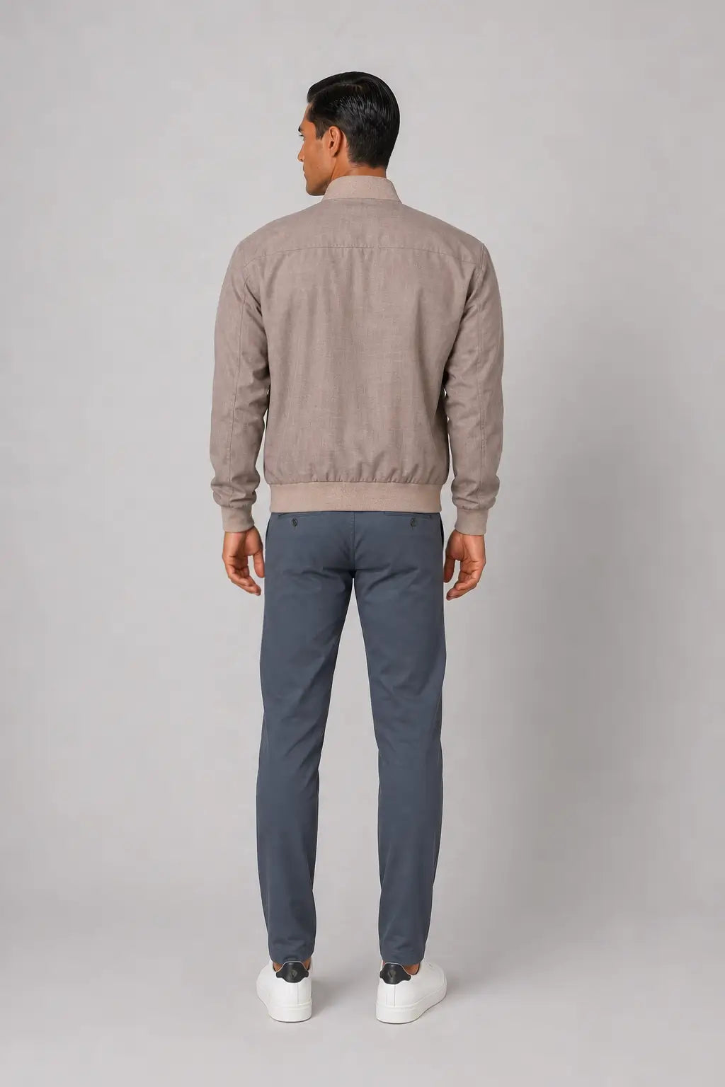 Bomber Sahariana Zip Beige