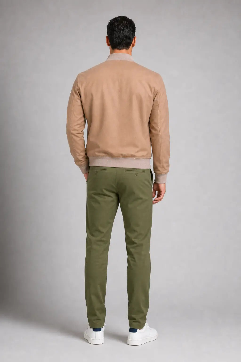 Bomber Sahariana Bottoni Beige