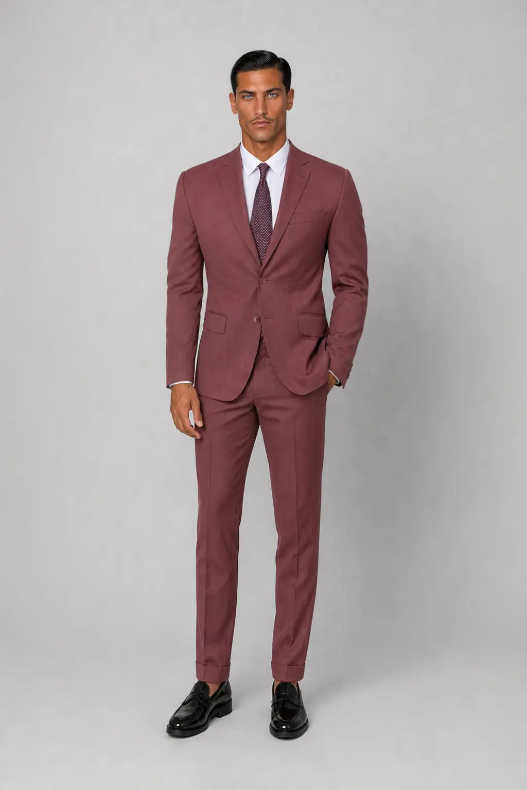 Abito monopetto Lux Bordeaux