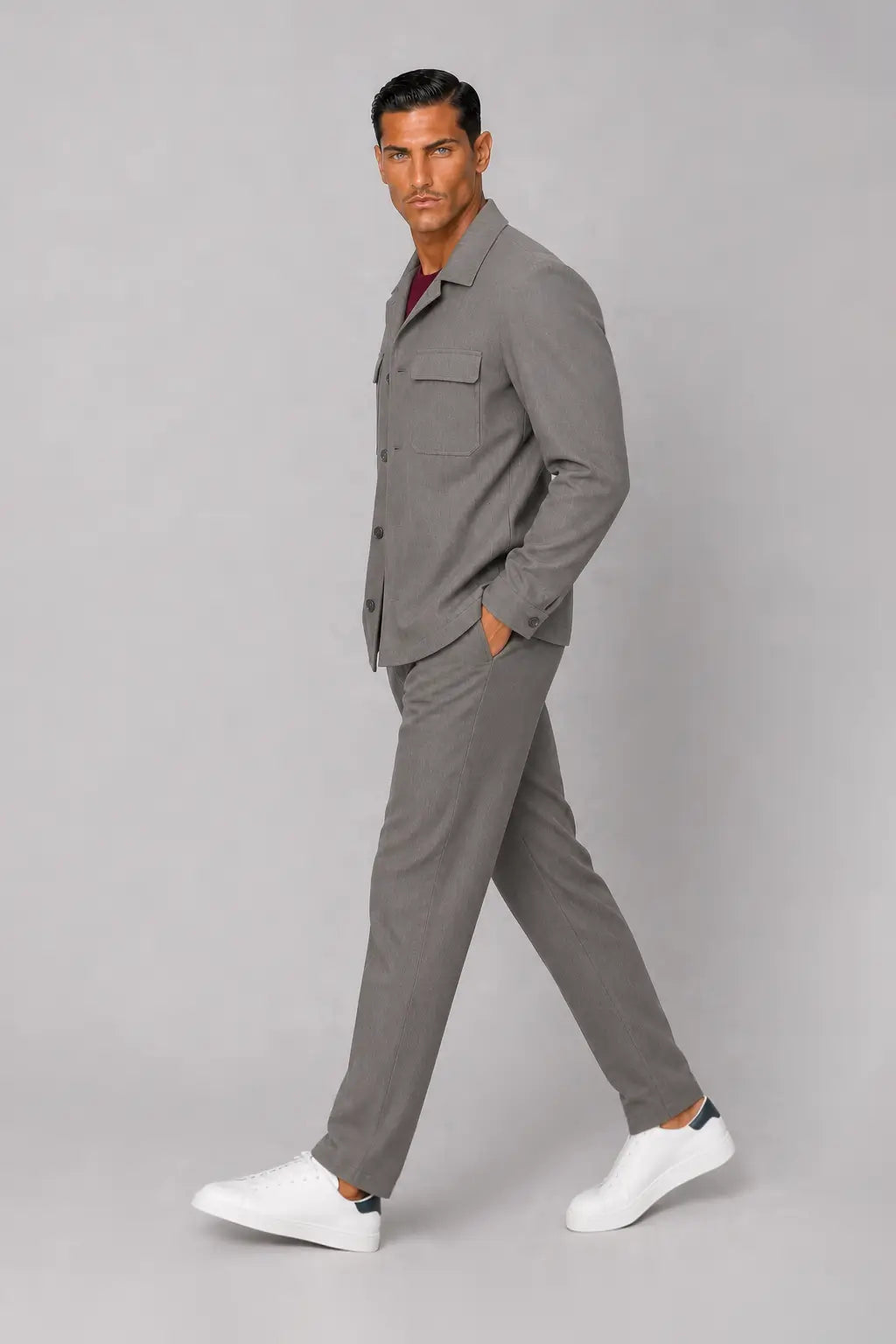 Abito Field Jacket Grigio
